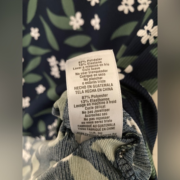 LuLaRoe Hailey top — Dark Navy Floral Print, size XXS. - Picture 7 of 7